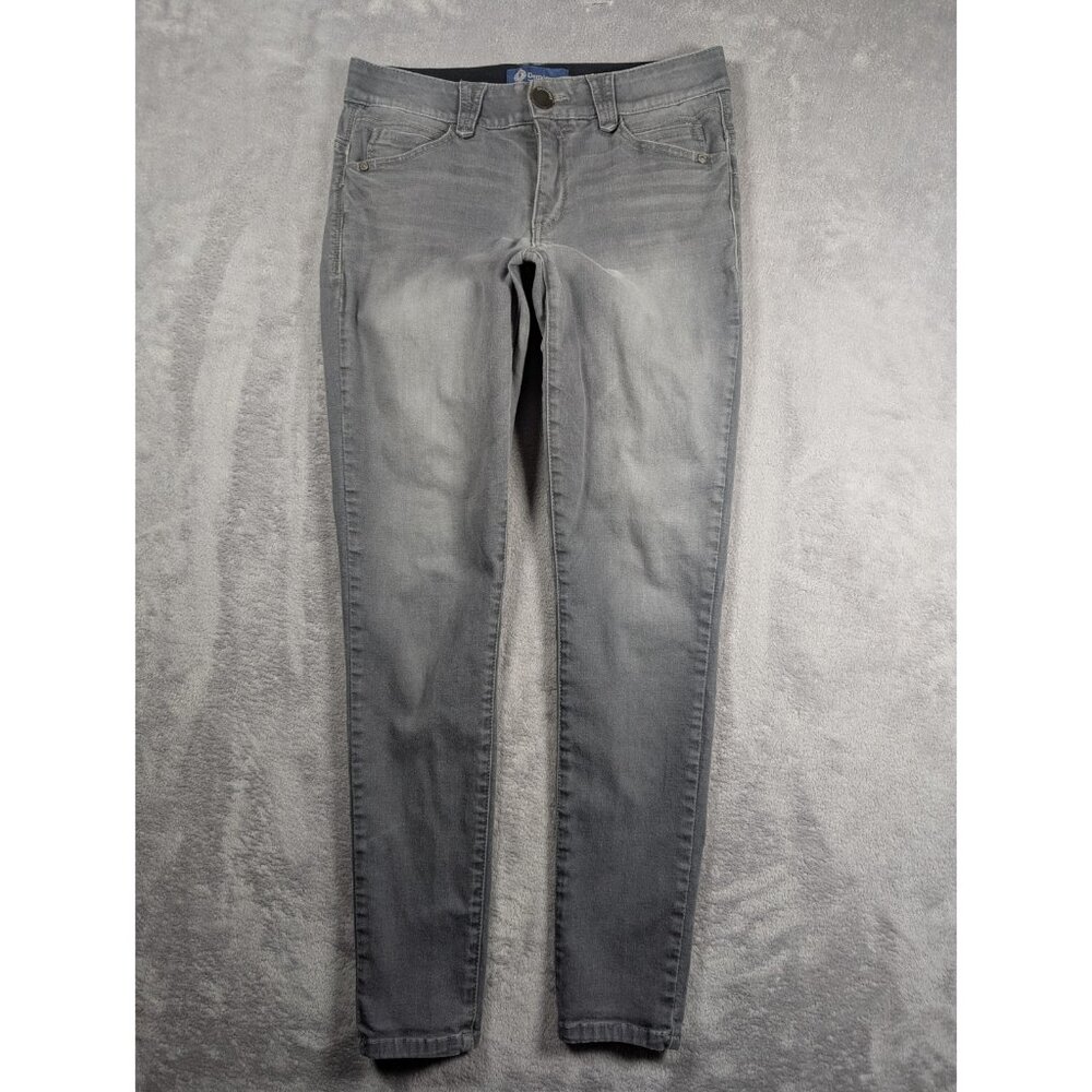 Democracy Jeans Womens Size 6 Gray Elastic Waist Ab Solution Slimming Shaping